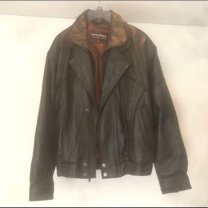 Wilsons leather motorcycle jacket🔥🔥🔥